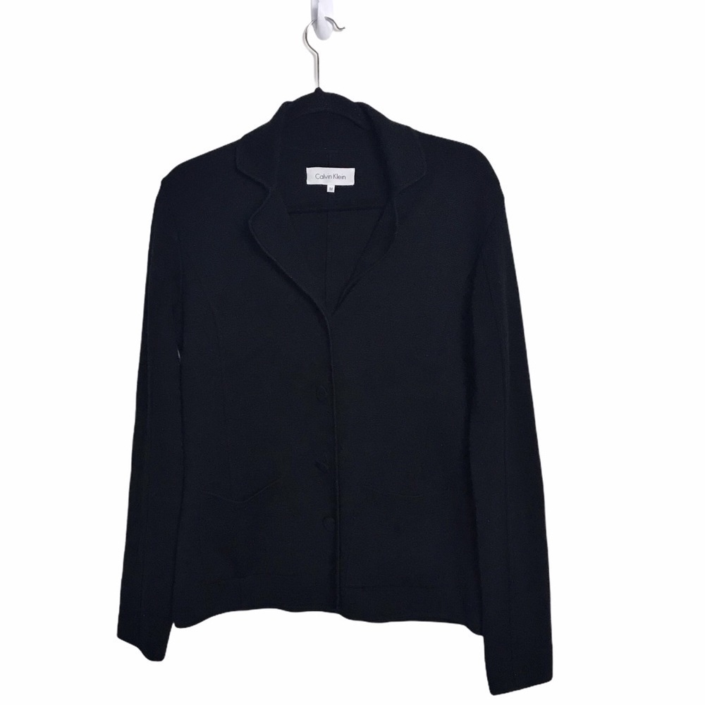 Calvin Klein Wool Blend Blazer Style Jacket